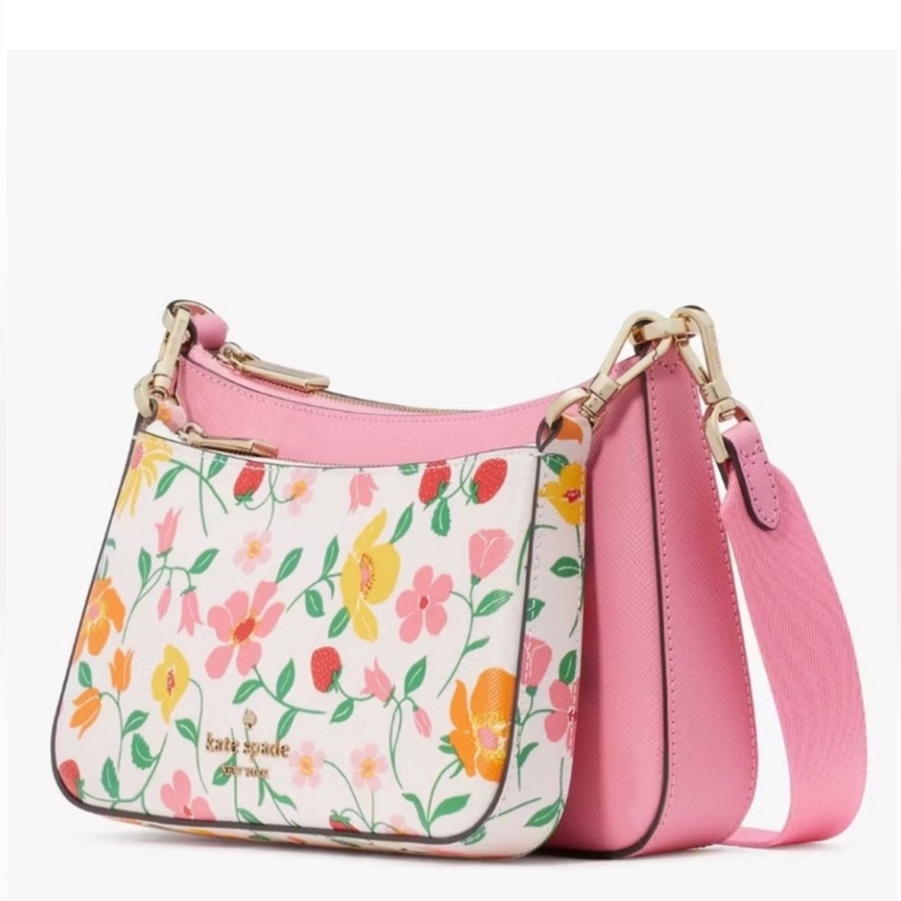 NWT Kate Spade Duet Strawberry Garden Crossbody Purse